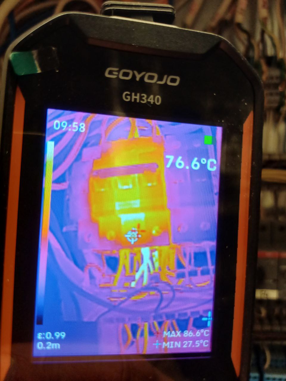 Выявление перегрева автомата в щите